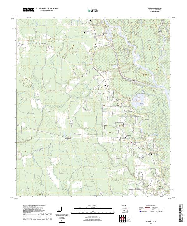 Hickory topographic map thumbnail