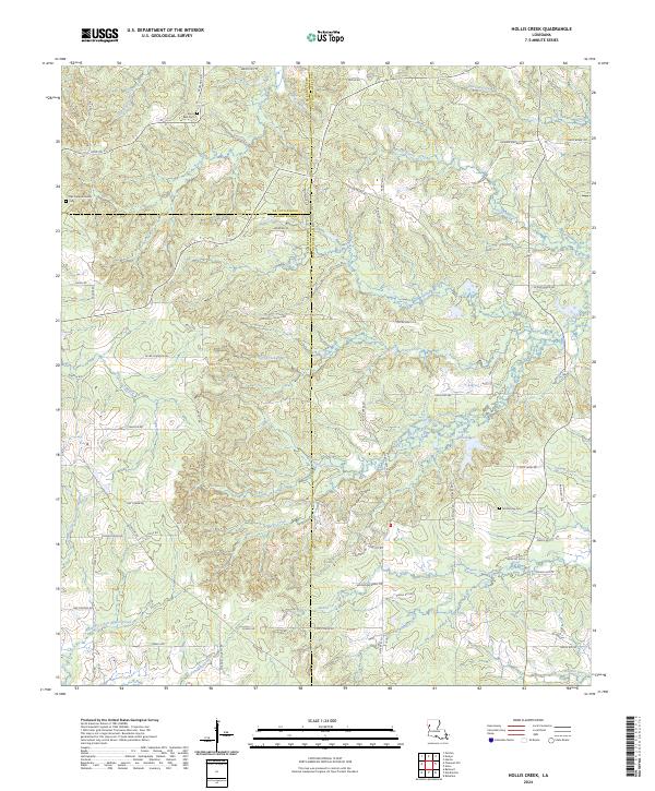 Hollis Creek topographic map thumbnail