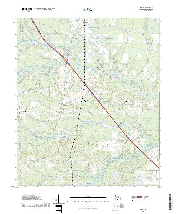 Holly topographic map thumbnail