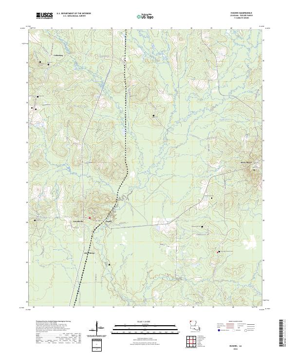 Hughes topographic map thumbnail