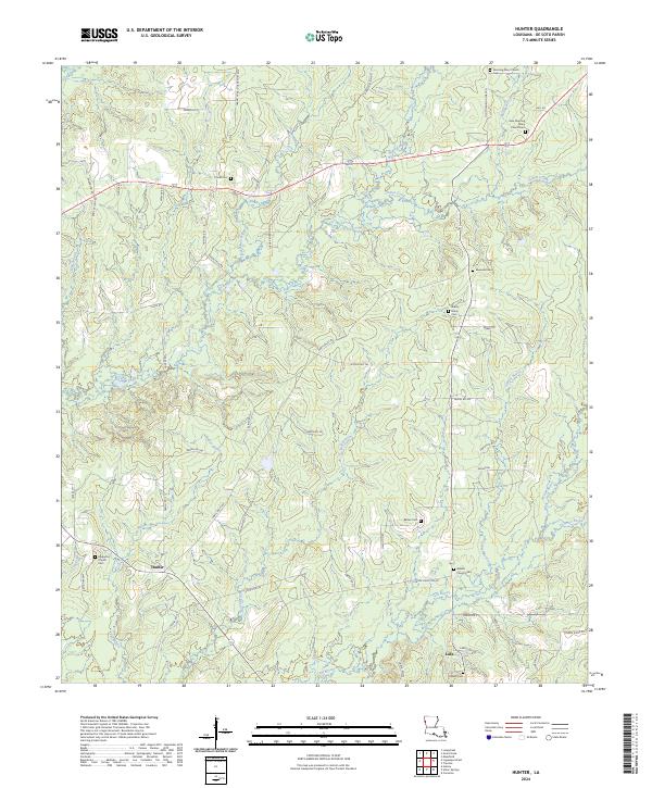 Hunter topographic map thumbnail