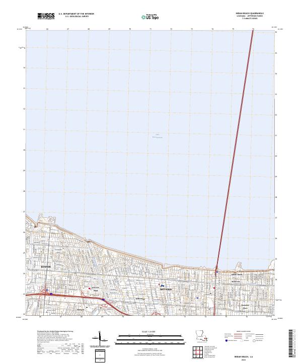 Indian Beach topographic map thumbnail