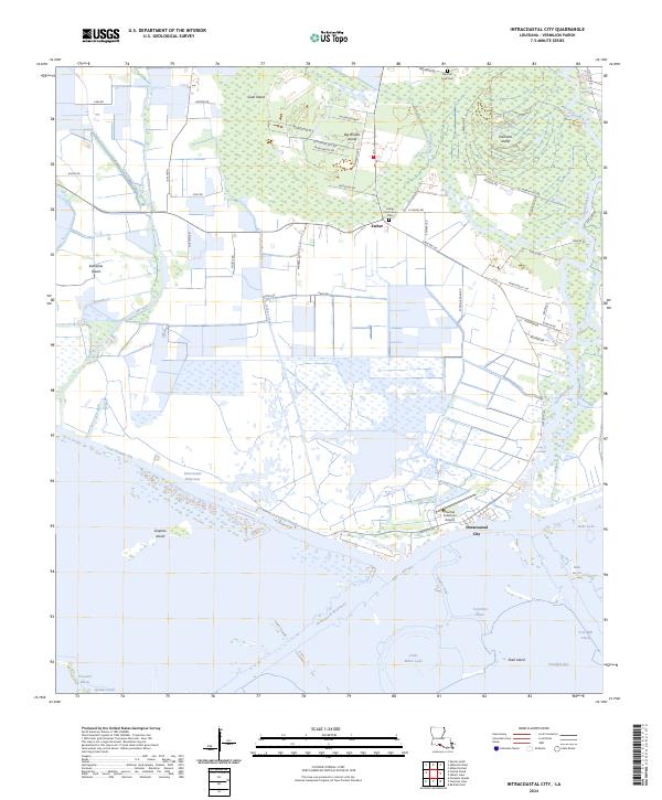 Intracoastal City topographic map thumbnail
