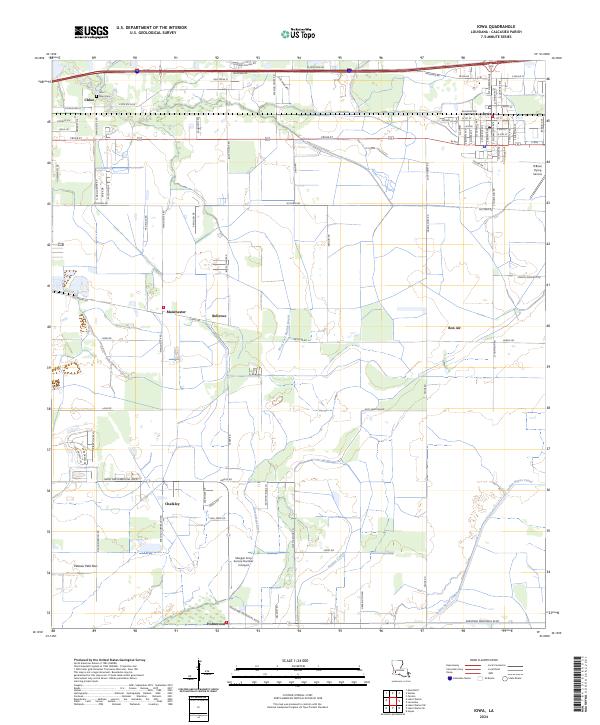 Iowa topographic map thumbnail