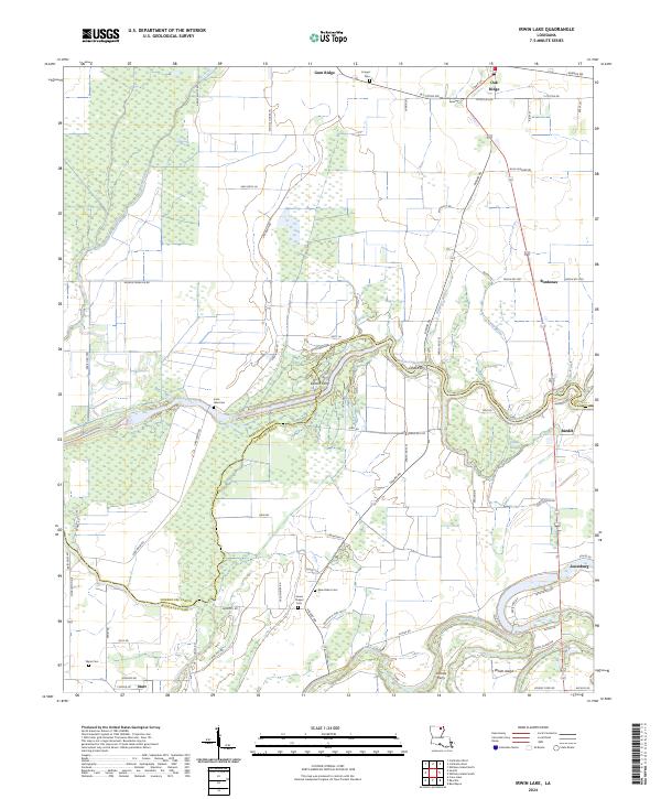 Irwin Lake topographic map thumbnail