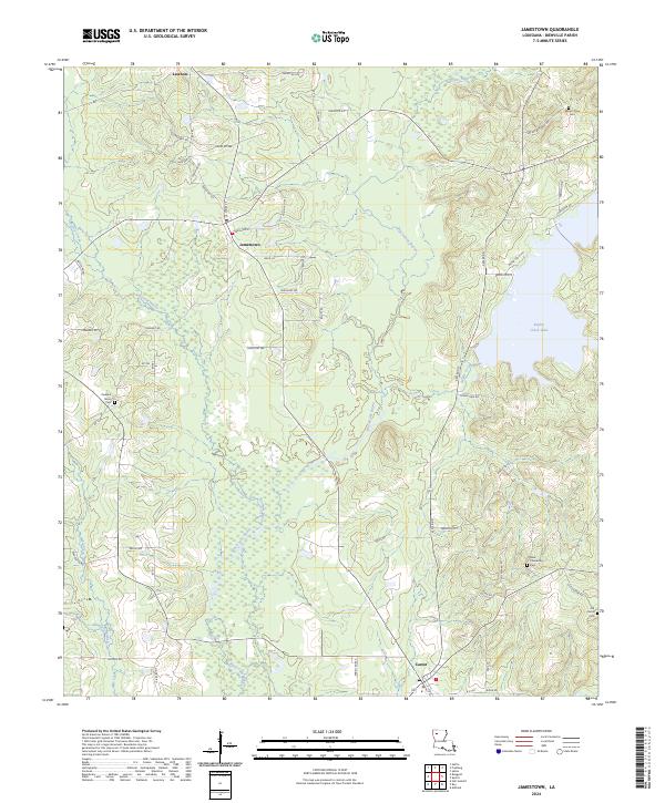 Jamestown topographic map thumbnail