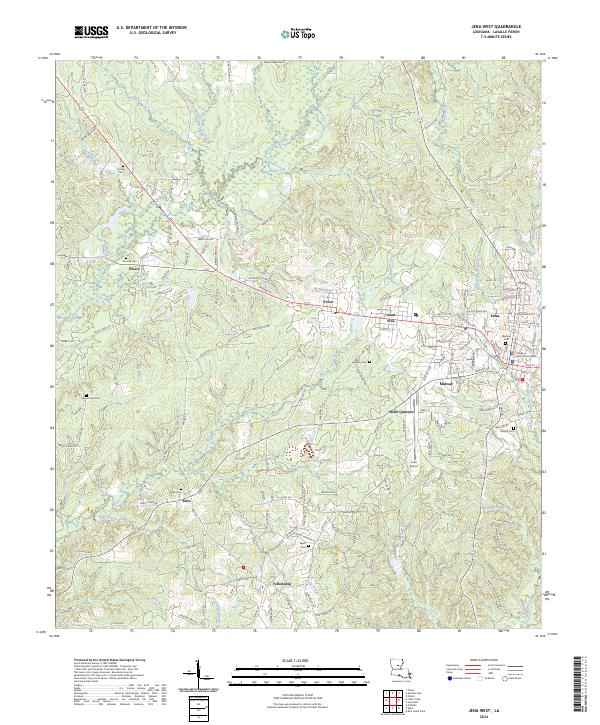 Jena West topographic map thumbnail