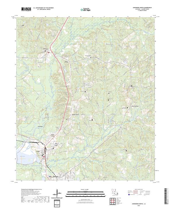 Jonesboro North topographic map thumbnail
