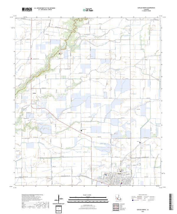 Kaplan North topographic map thumbnail