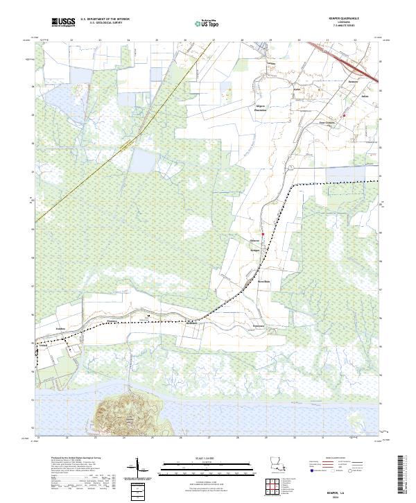 Kemper topographic map thumbnail