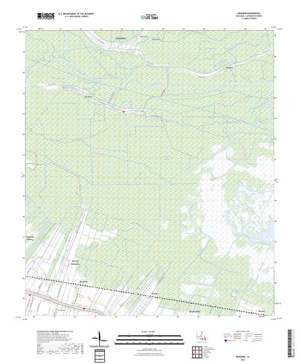 Kraemer topographic map thumbnail