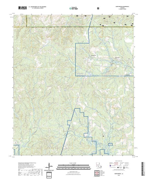 Kurthwood topographic map thumbnail