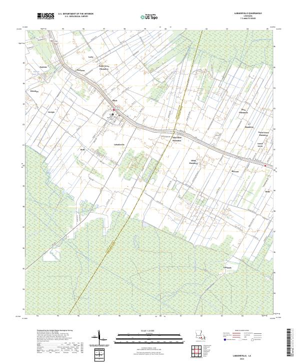 Labadieville topographic map thumbnail