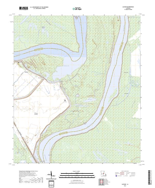 Lacour topographic map thumbnail
