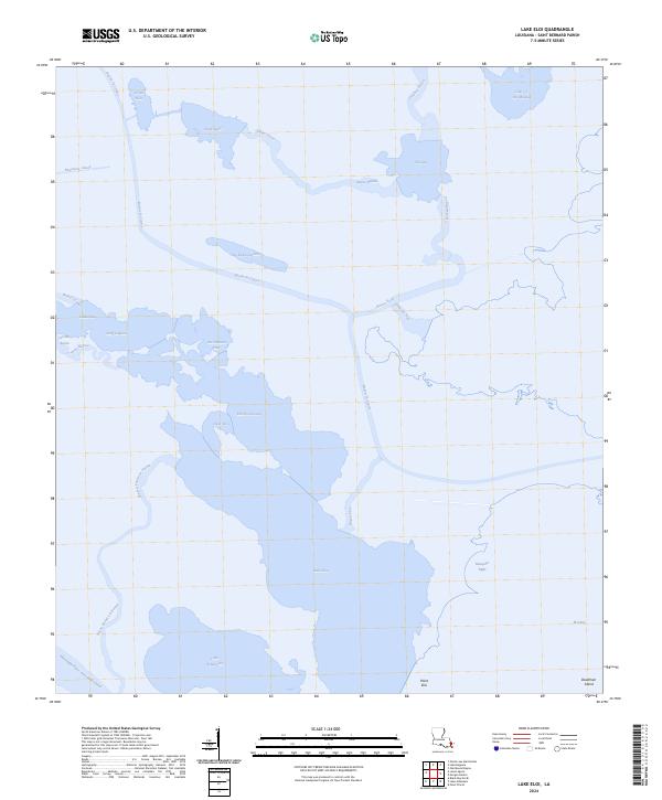 Lake Eloi topographic map thumbnail