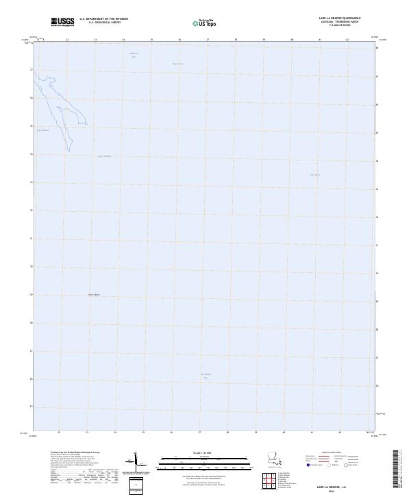 Lake La Graisse topographic map thumbnail