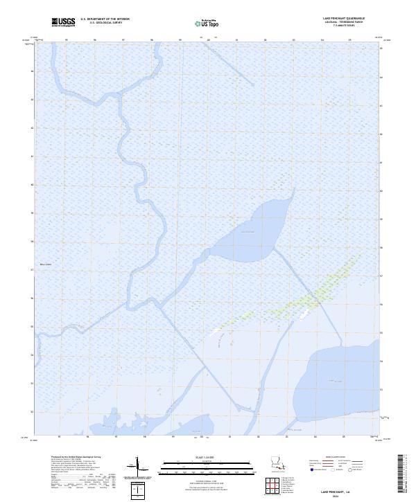 Lake Penchant topographic map thumbnail