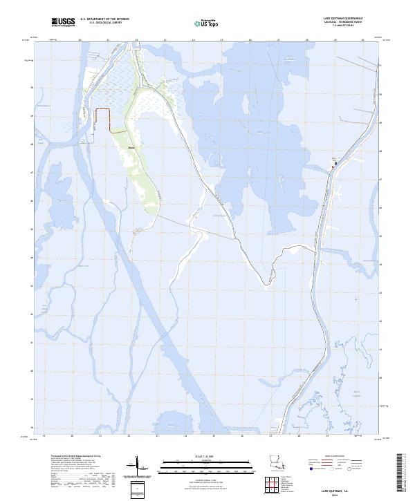 Lake Quitman topographic map thumbnail