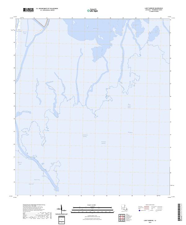 Lake Tambour topographic map thumbnail