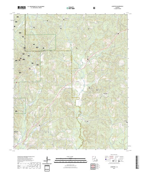 Langston topographic map thumbnail