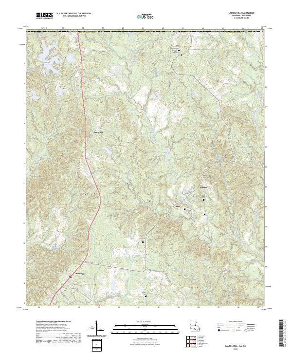 Laurel Hill topographic map thumbnail