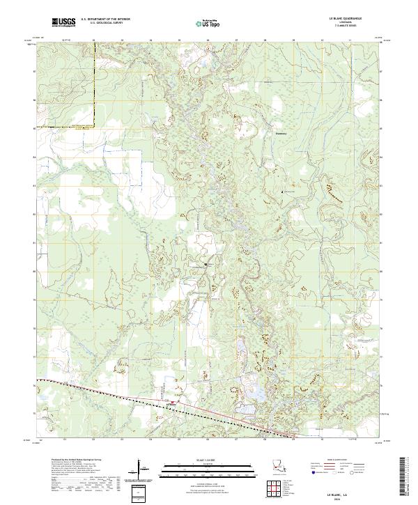 Le Blanc topographic map thumbnail