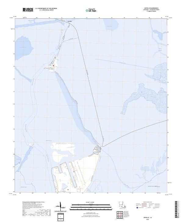 Leeville 2024 topographic map thumbnail