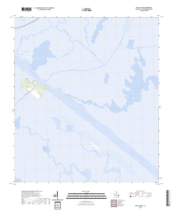 Lena Lagoon topographic map thumbnail