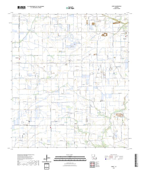 Leroy topographic map thumbnail