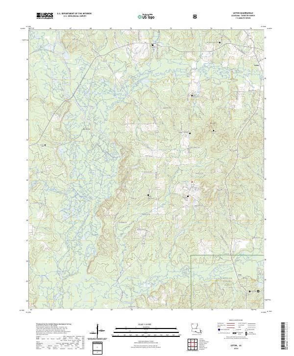 Leton topographic map thumbnail