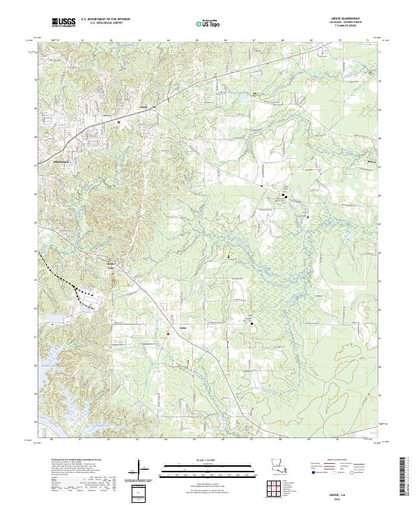 Libuse topographic map thumbnail