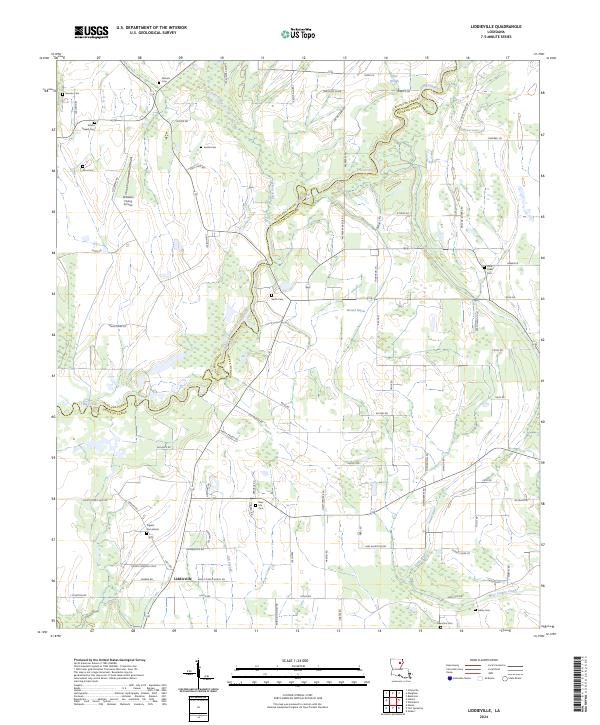 Liddieville topographic map thumbnail