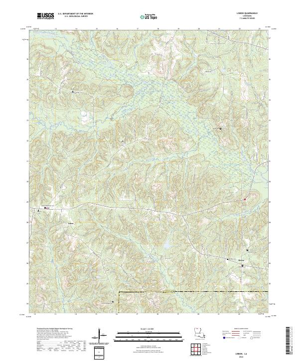 Lisbon topographic map thumbnail