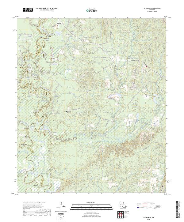 Little Creek topographic map thumbnail