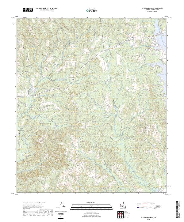 Little Sandy Creek topographic map thumbnail