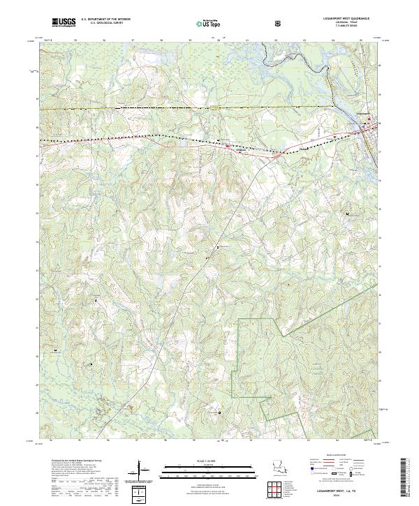 Logansport West topographic map thumbnail