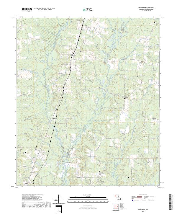 Longstreet topographic map thumbnail