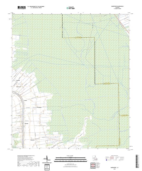 Madewood topographic map thumbnail