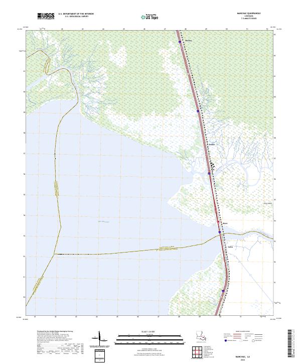 Manchac topographic map thumbnail
