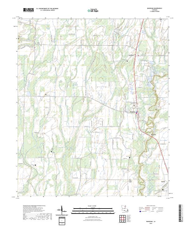 Mangham topographic map thumbnail