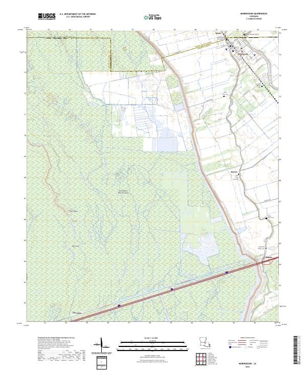 Maringouin topographic map thumbnail
