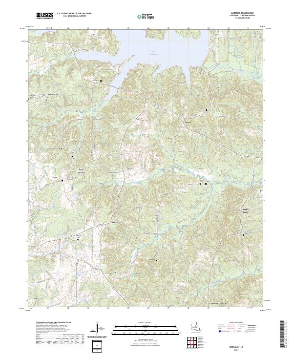 Marsalis topographic map thumbnail