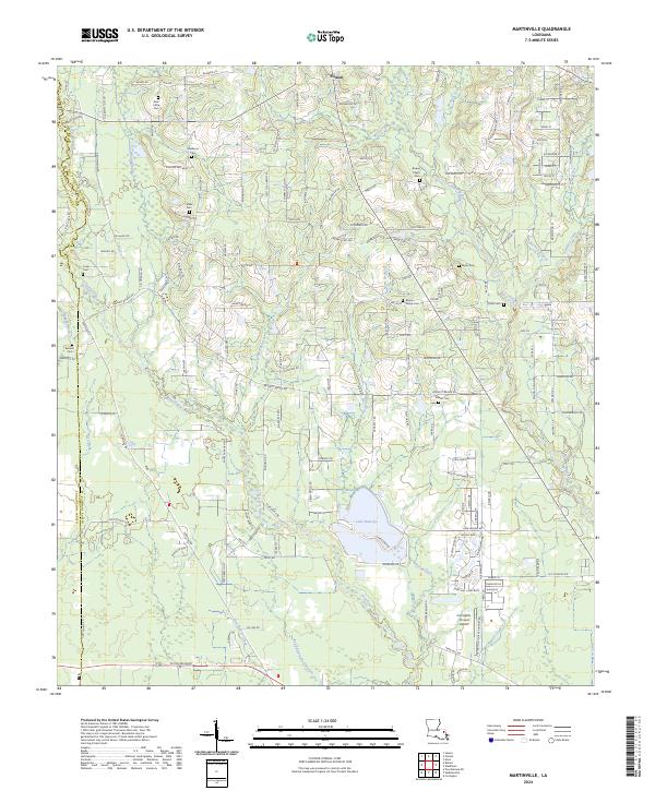 Martinville topographic map thumbnail