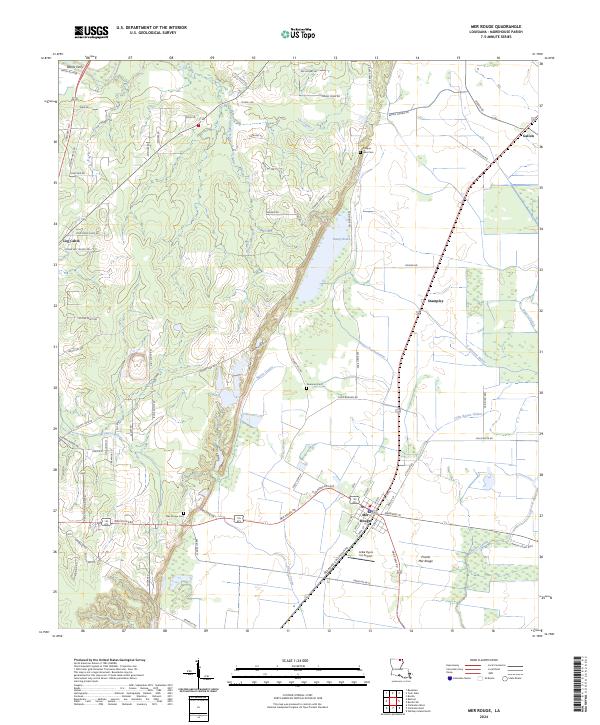 Mer Rouge topographic map thumbnail