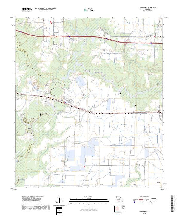 Mermentau topographic map thumbnail