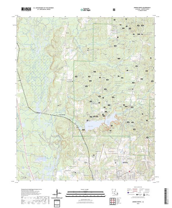 Minden North topographic map thumbnail