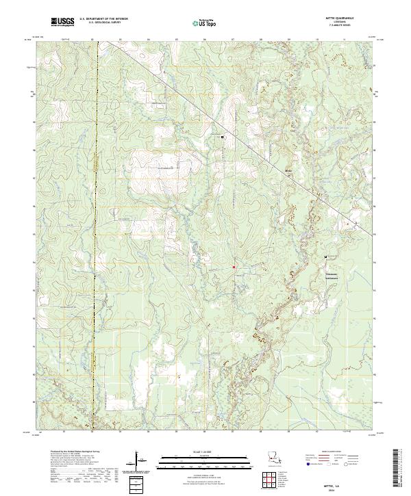 Mittie topographic map thumbnail