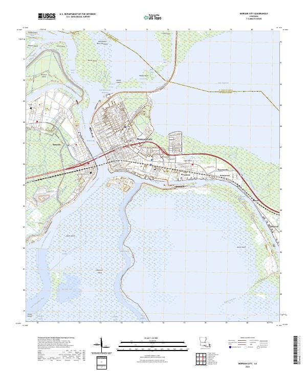 Morgan City topographic map thumbnail