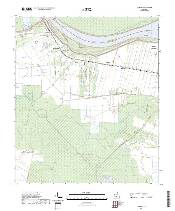 Morganza topographic map thumbnail