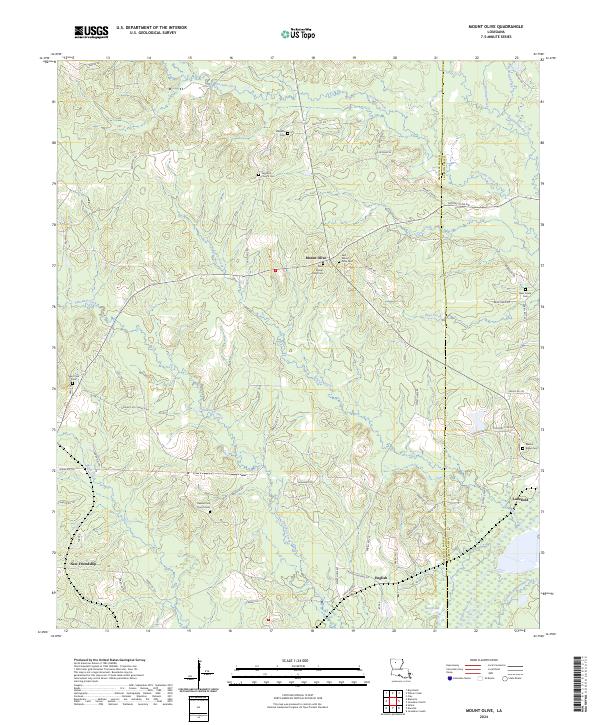 Mount Olive topographic map thumbnail